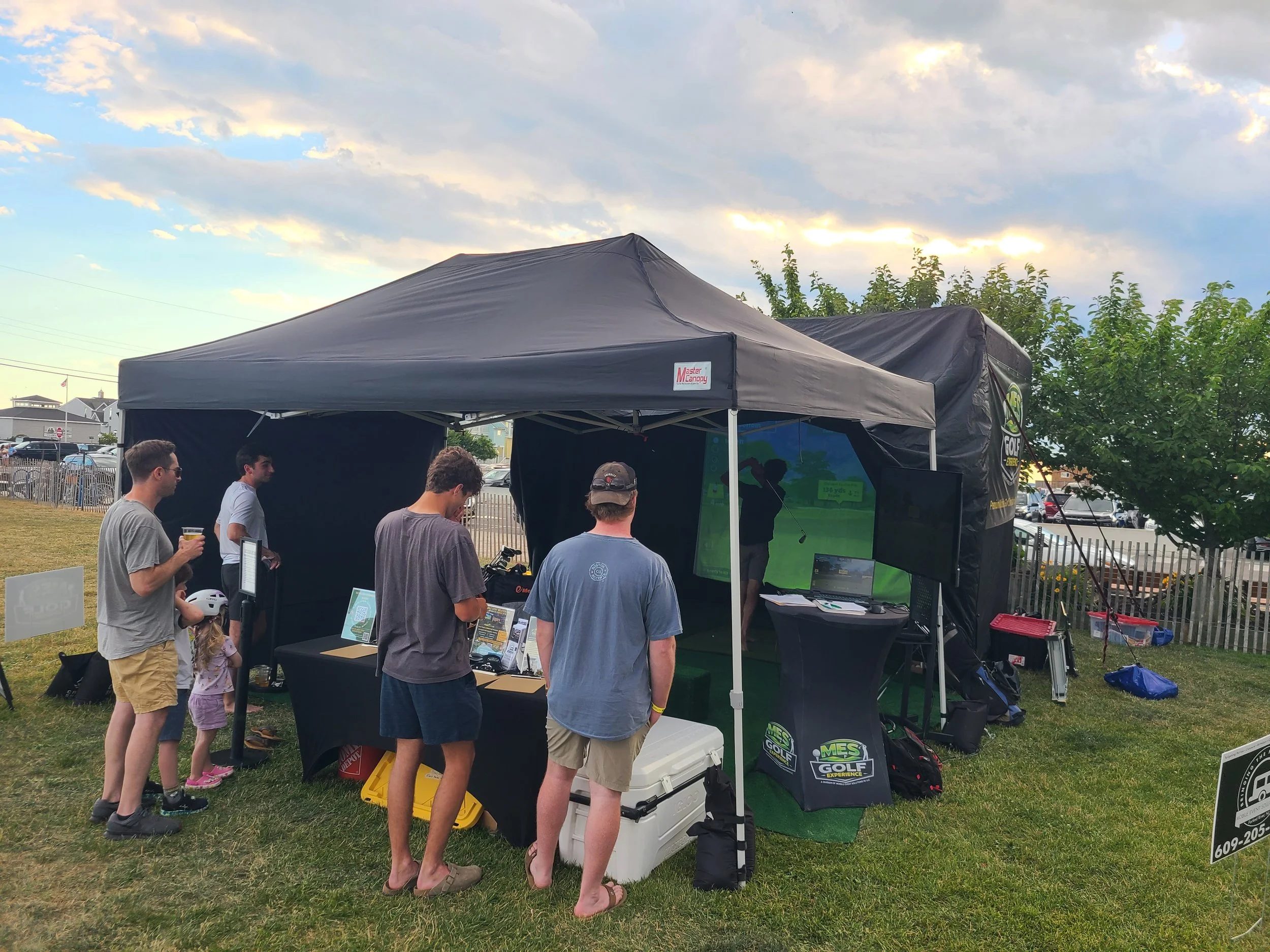 Mobile Golf Simulator - Ship Bottom Brewery DAD FEST