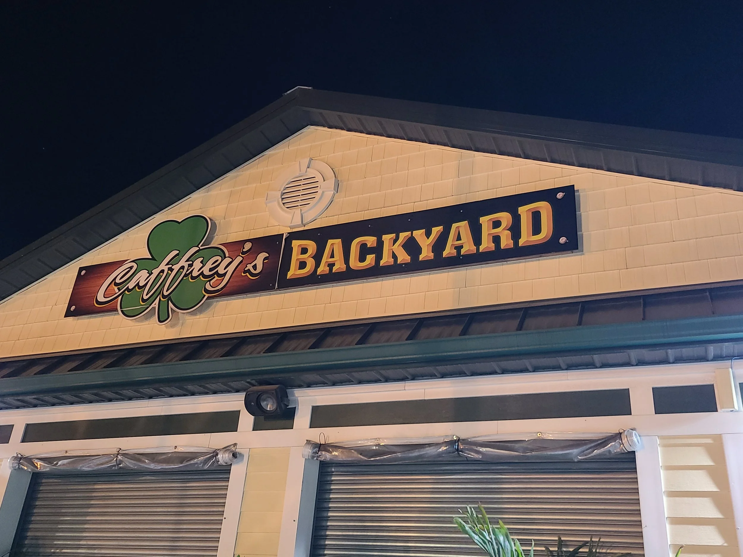 MES Golf Experience Mobile Golf Simulator Set-up at Caffrey's Backyard in Forked River, NJ