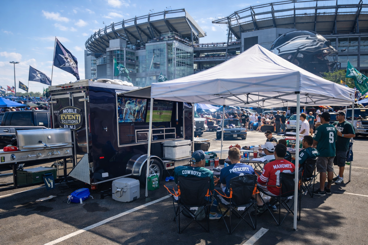 football giants eagles tailgate party