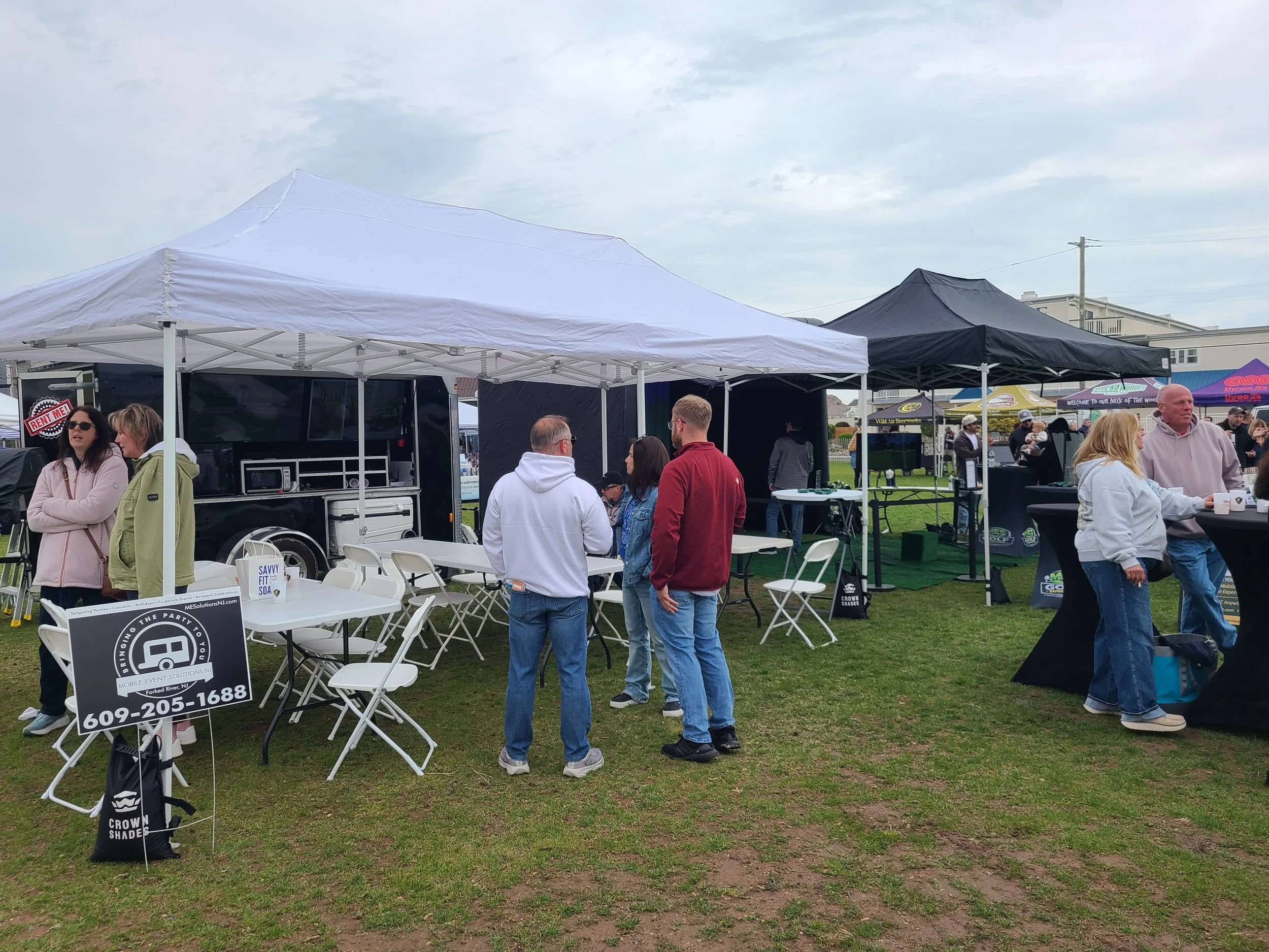 Mobile Golf Simulator Set-up for a Festival Event