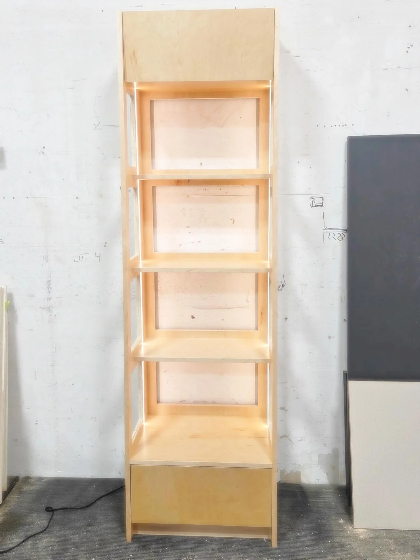 Ready to elevate your home, office or retail space ? 

🤯 Our custom units are perfect for displaying merchandise, and more! With features like lighting, storage, and peg board backing, you'll be able to create a space that's truly unique. 

🛑Visit 