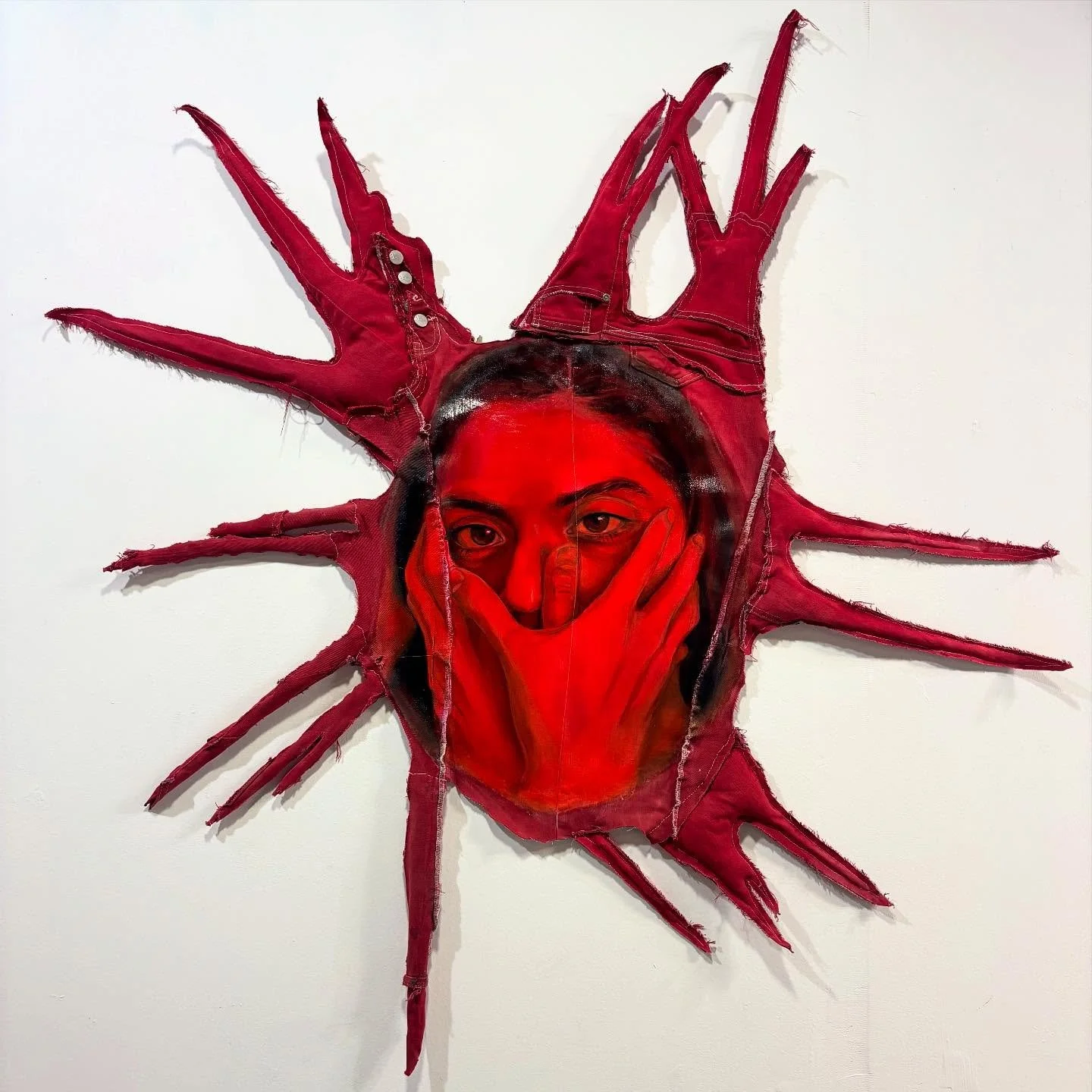 Final Installation shots of &ldquo;Sacred Space&rdquo; ! 
Open by appointment. There will be open hours this Saturday! Stay tuned for those times.

#art #contemporanyart #installation #painting #print #sculpture #printmakingart #rgvart #texasart