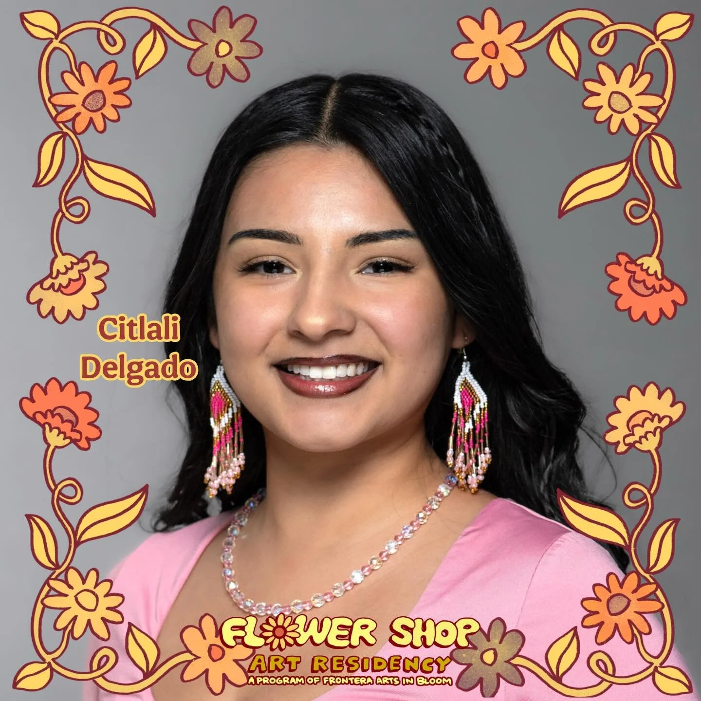 Meet the artist:

Citlali Delgado is a Chicana visual artist from El Paso, Texas with a Bachelor of Fine Arts degree from New Mexico State University. She attended the Yale Norfolk School of Art residency program in 2024. Citlali has collaborated wit