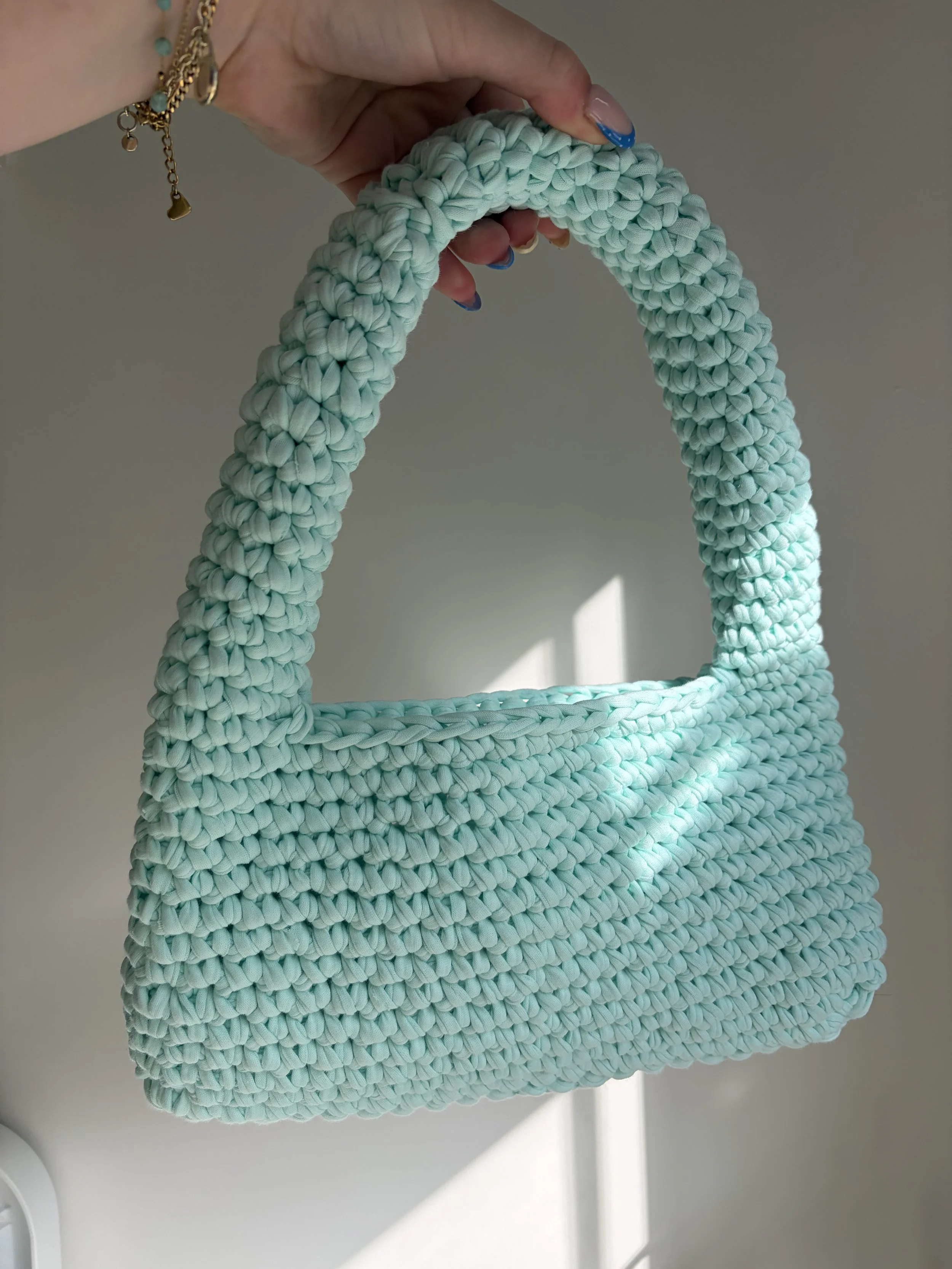 Mint Green/Blue Shoulder Bag