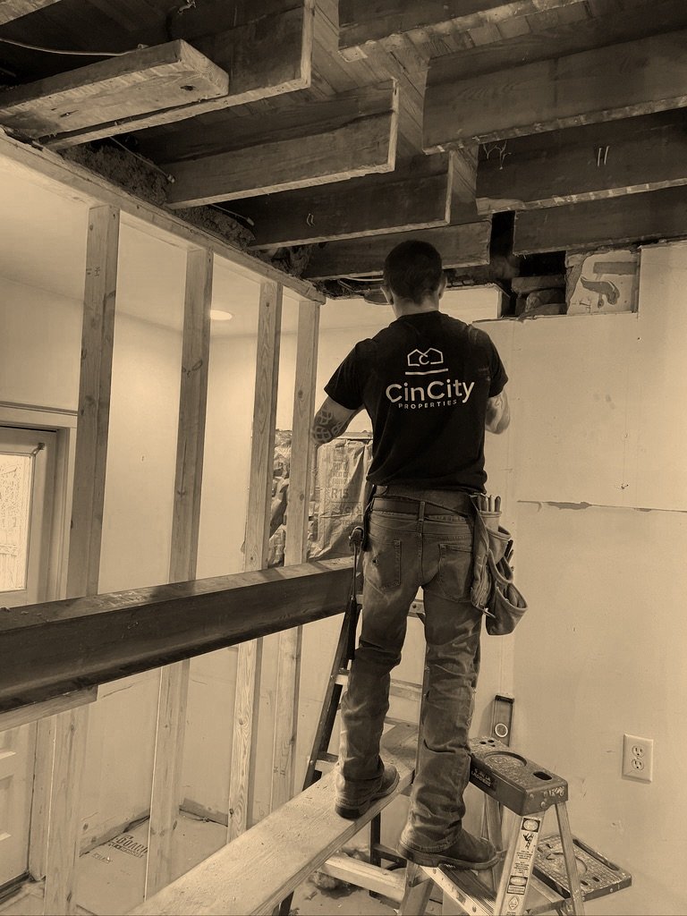 CinCity Remodeling, kitchen remodel, structural remodeling, framing in Cincinnati and Northern Kentucky. Kitchen renovation in Fort Thomas, Kentucky.