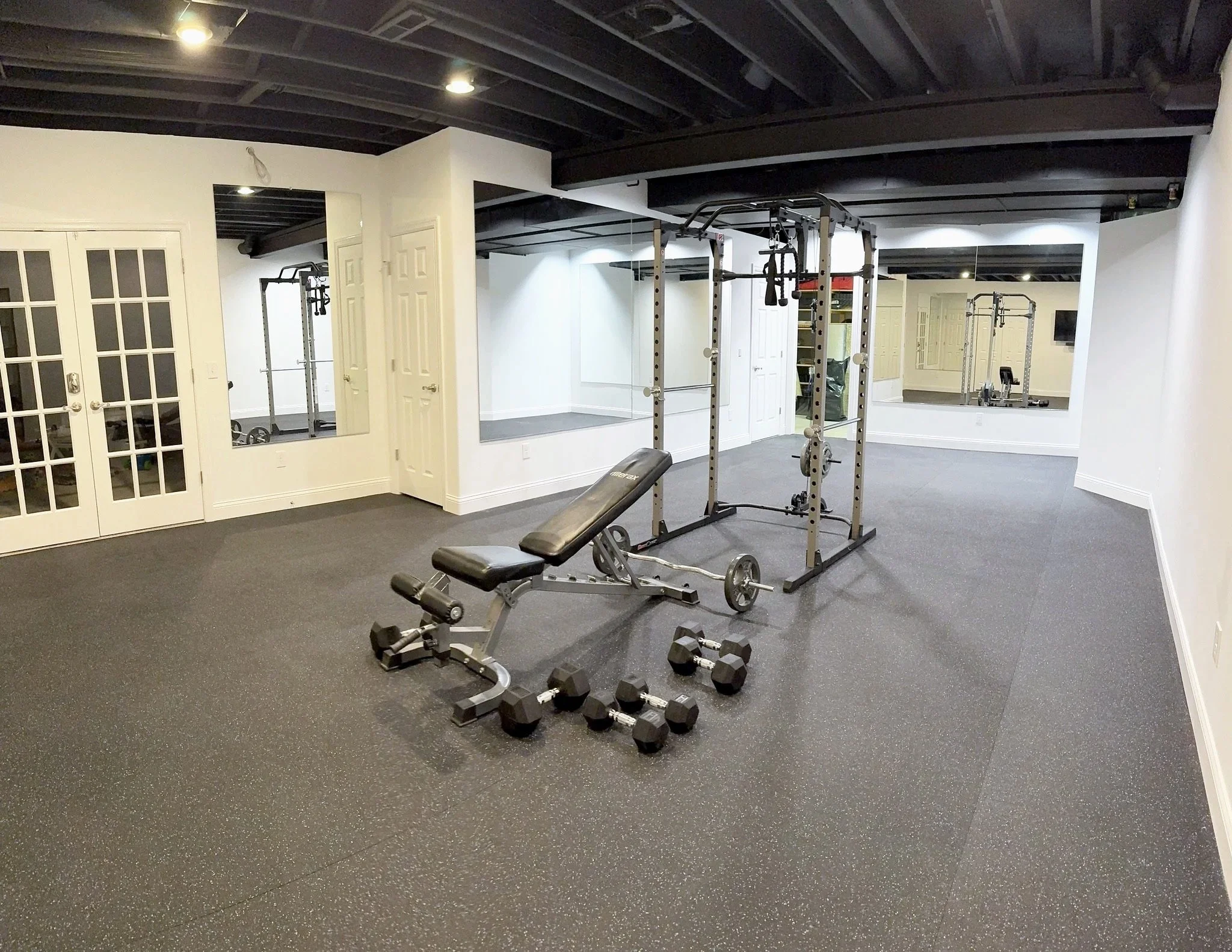 CinCity Remodeling Charlesfield Madeira OH Basement Remodel  Private Gym  (After Photo)
