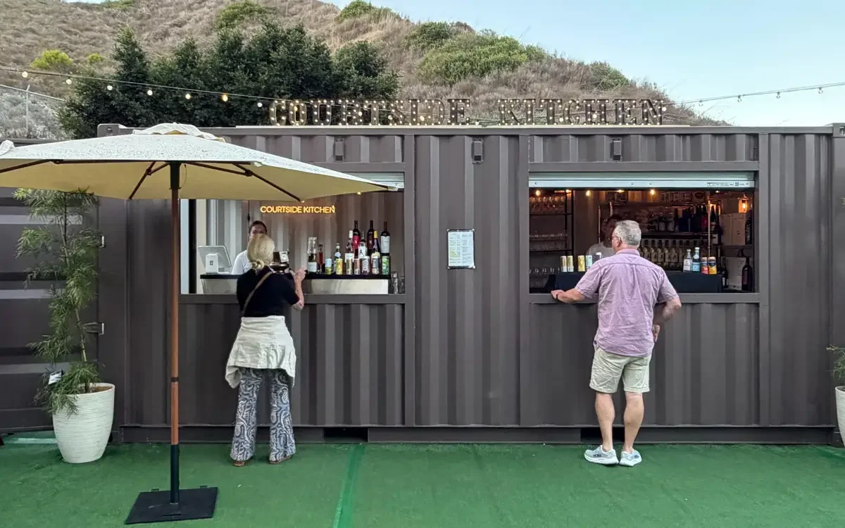 Laguna Beach Festival of Arts hospitality container bar