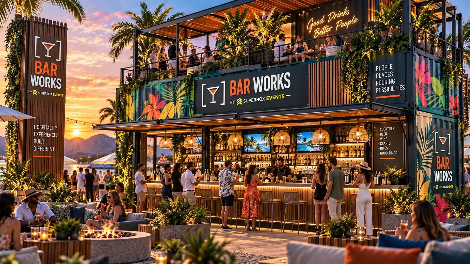 Hospitality container bar concept