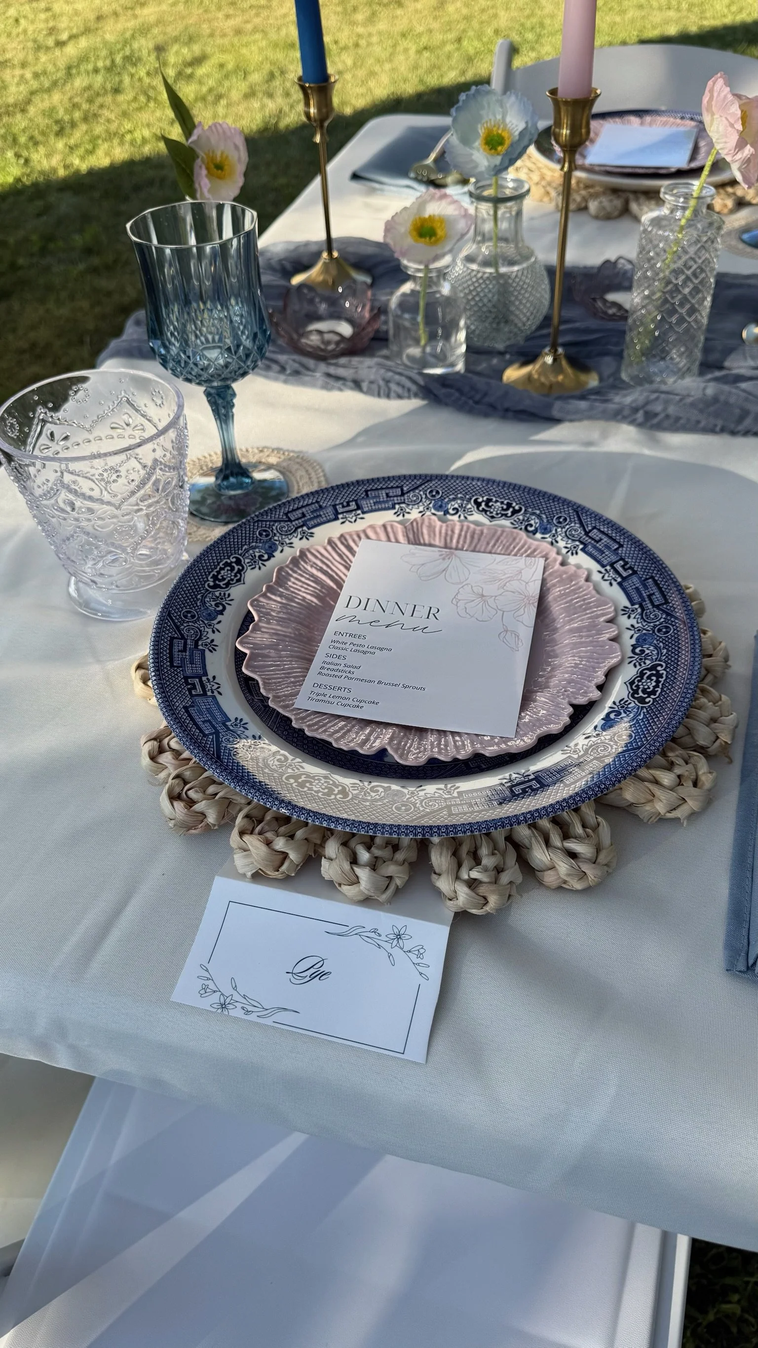 Antique china place settings for parties. rentable dishes 