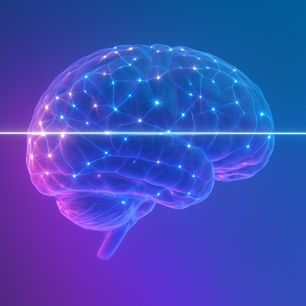 image of a brain representing the bilateral stimulation in EMDR therapy