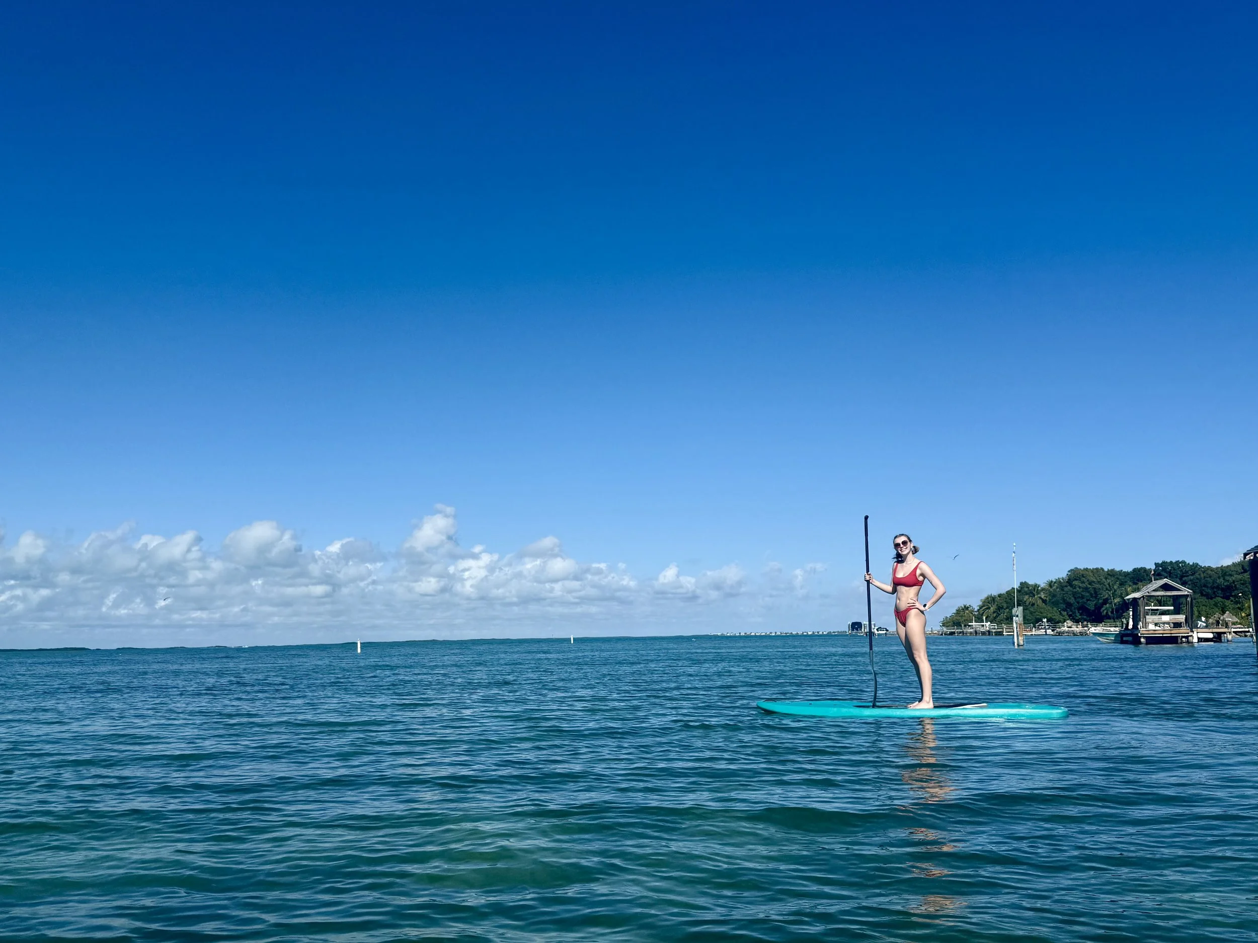 Paddleboarding in Key Largo