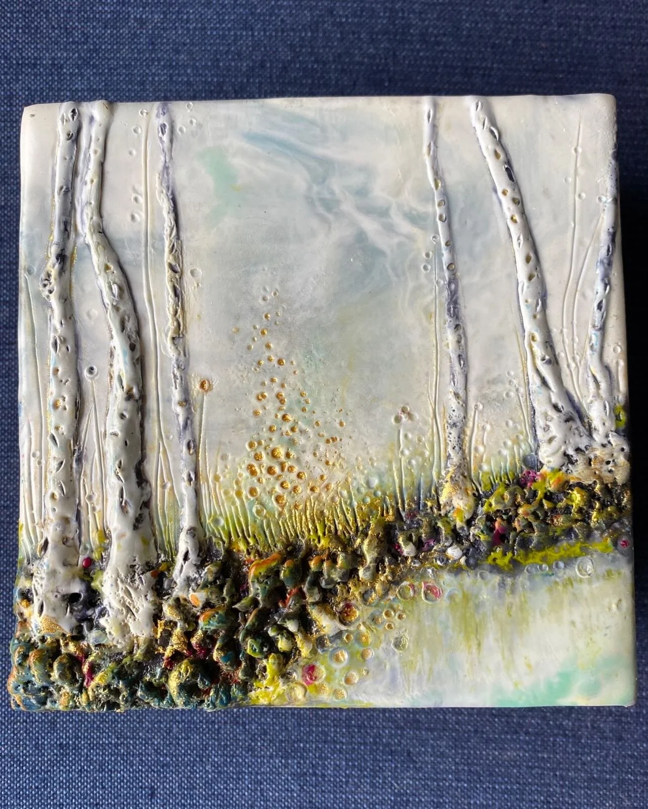 #encausic  It&rsquo;s been a while since I picked up a paintbrush, but have shaken up my routine a bit, and been painting early in the morning.