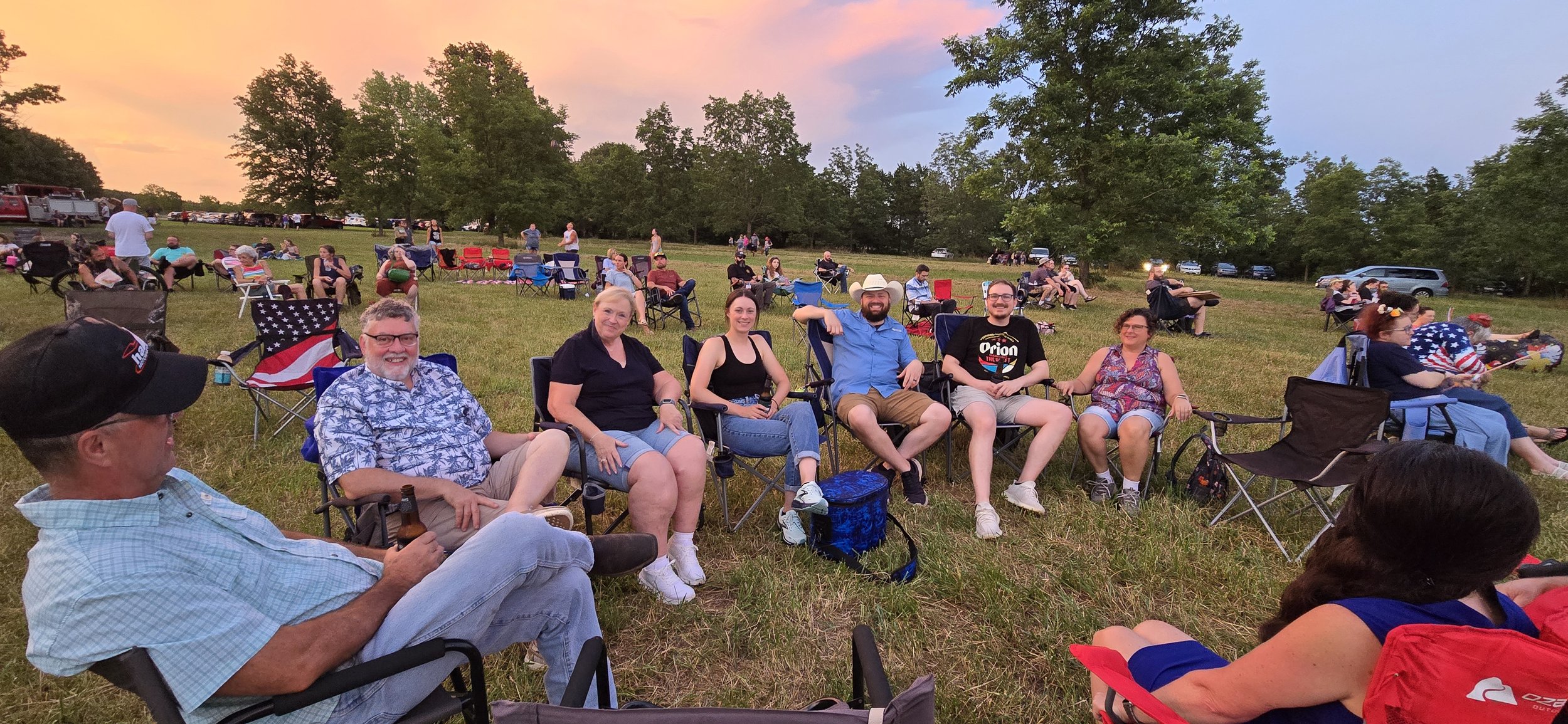 Fields of Freedom 2025 spectator group shot
