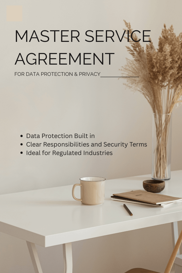 Master Service Agreement for Data Protection and Privacy