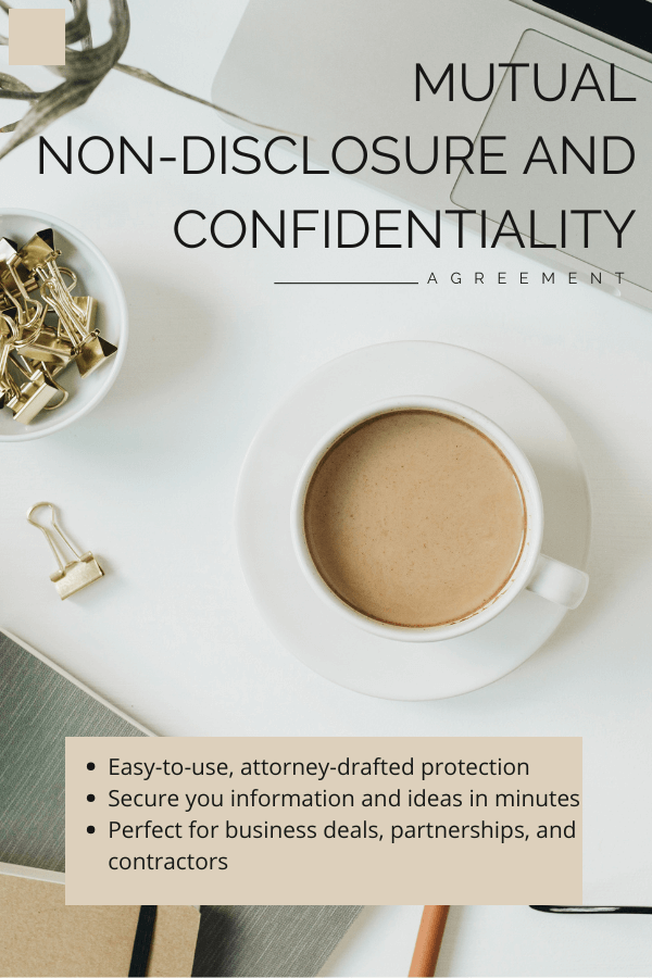 Mutual Non-Disclosure and Confidentiality Agreement Template (NDA)