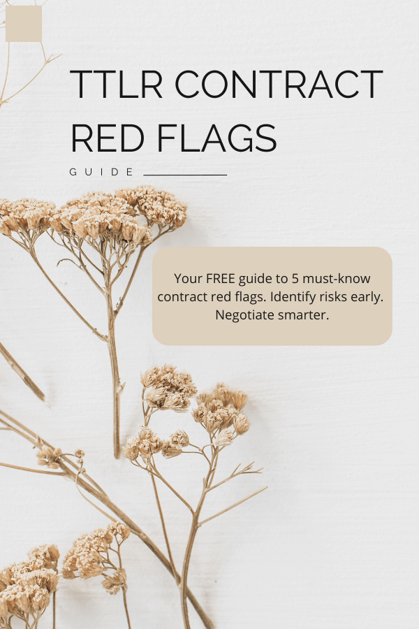 Contract Red Flag Guide: Your free guide to 5 must-know contract red flags. Identify risks early, Negotiate smarter. 