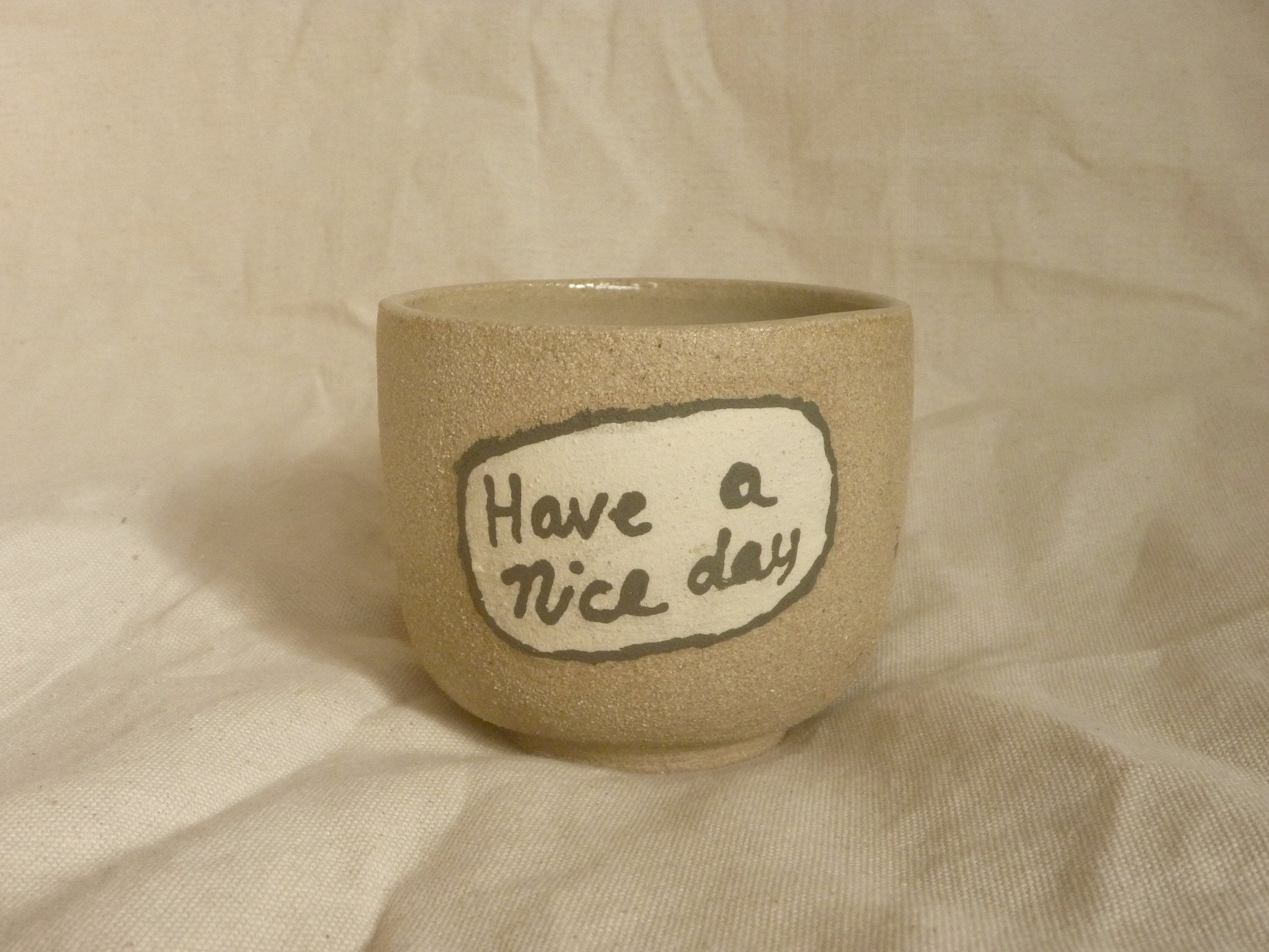have a nice day patch mug