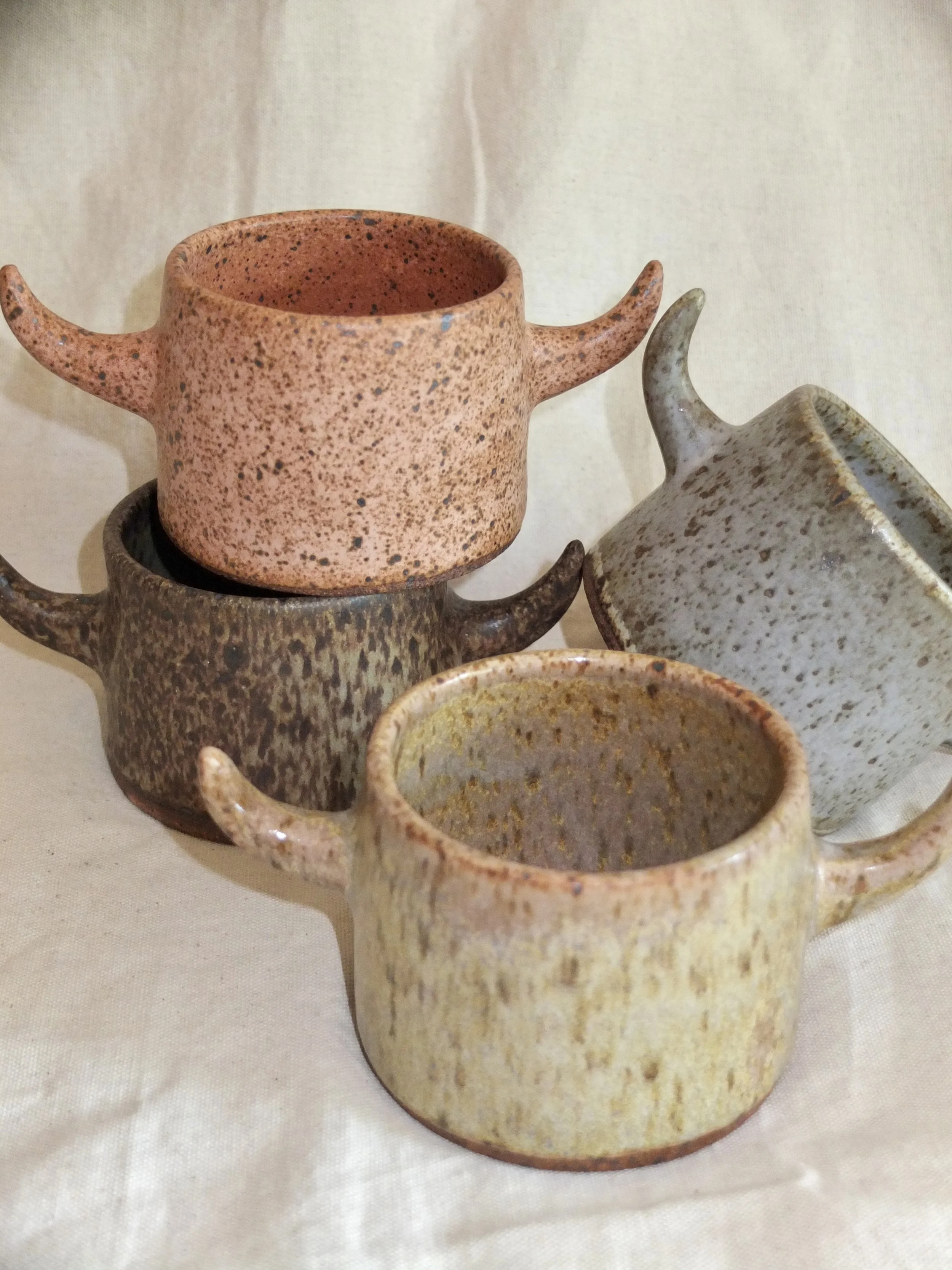 horned mugs
