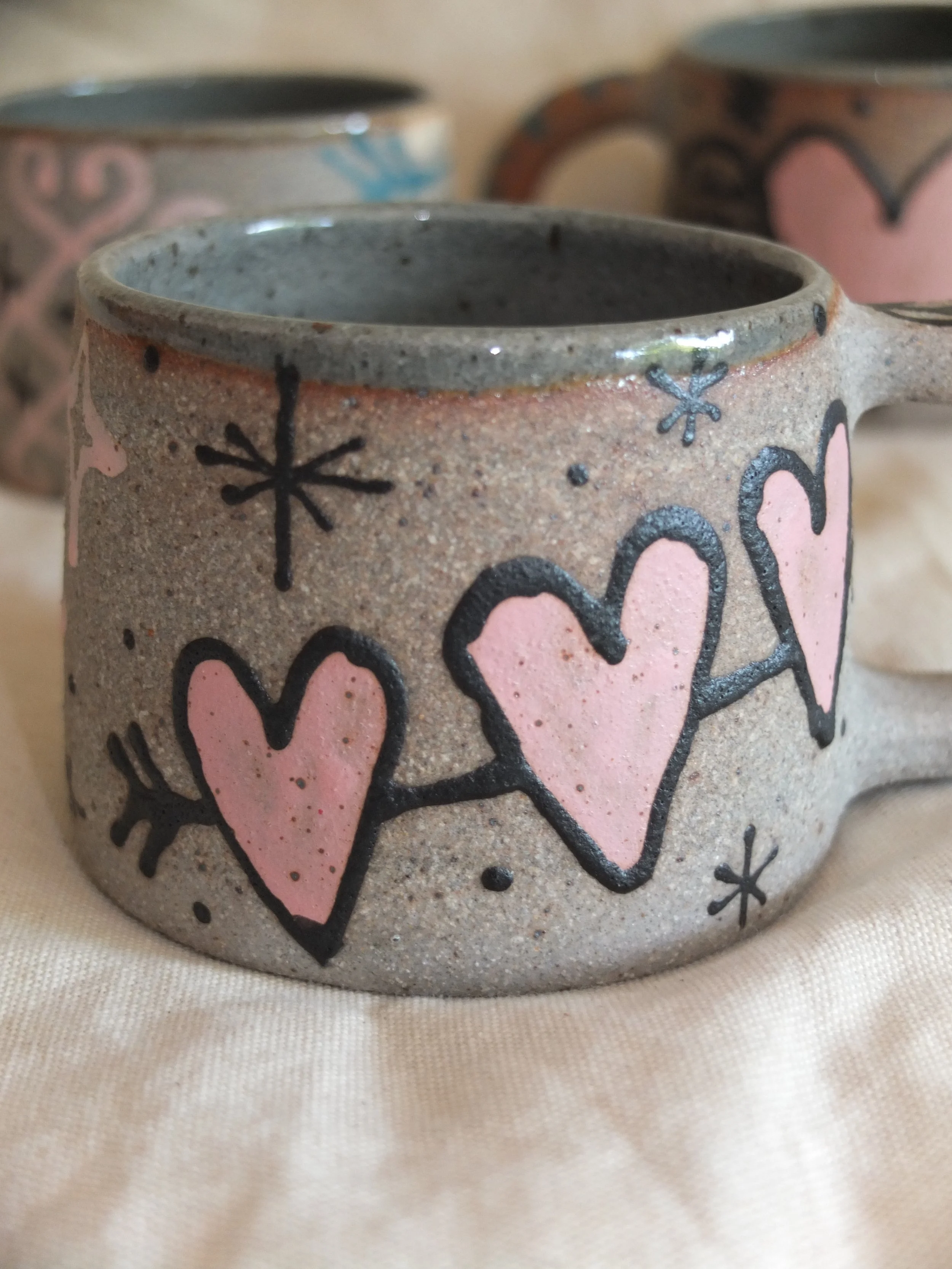 hand drawn mugs