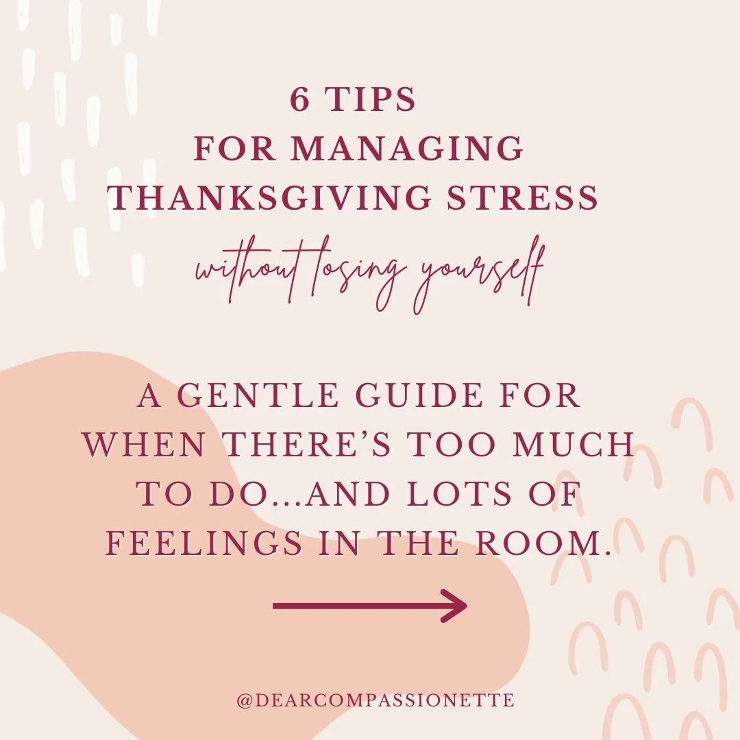 Thanksgiving stress isn&rsquo;t just about timing the food or navigating travel.

It&rsquo;s the emotional labor, the unspoken roles you never signed up for, the comments you&rsquo;ve heard before, and the way your body remembers old dynamics before 