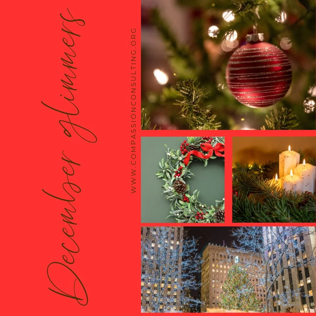 This month always feels like a mixed bag of sparkle - equal parts warm light, tired hearts, quiet grief, and little pockets of joy that sneak up on us.

If this season feels tender for you, you&rsquo;re not doing it wrong.
You&rsquo;re human.
And you