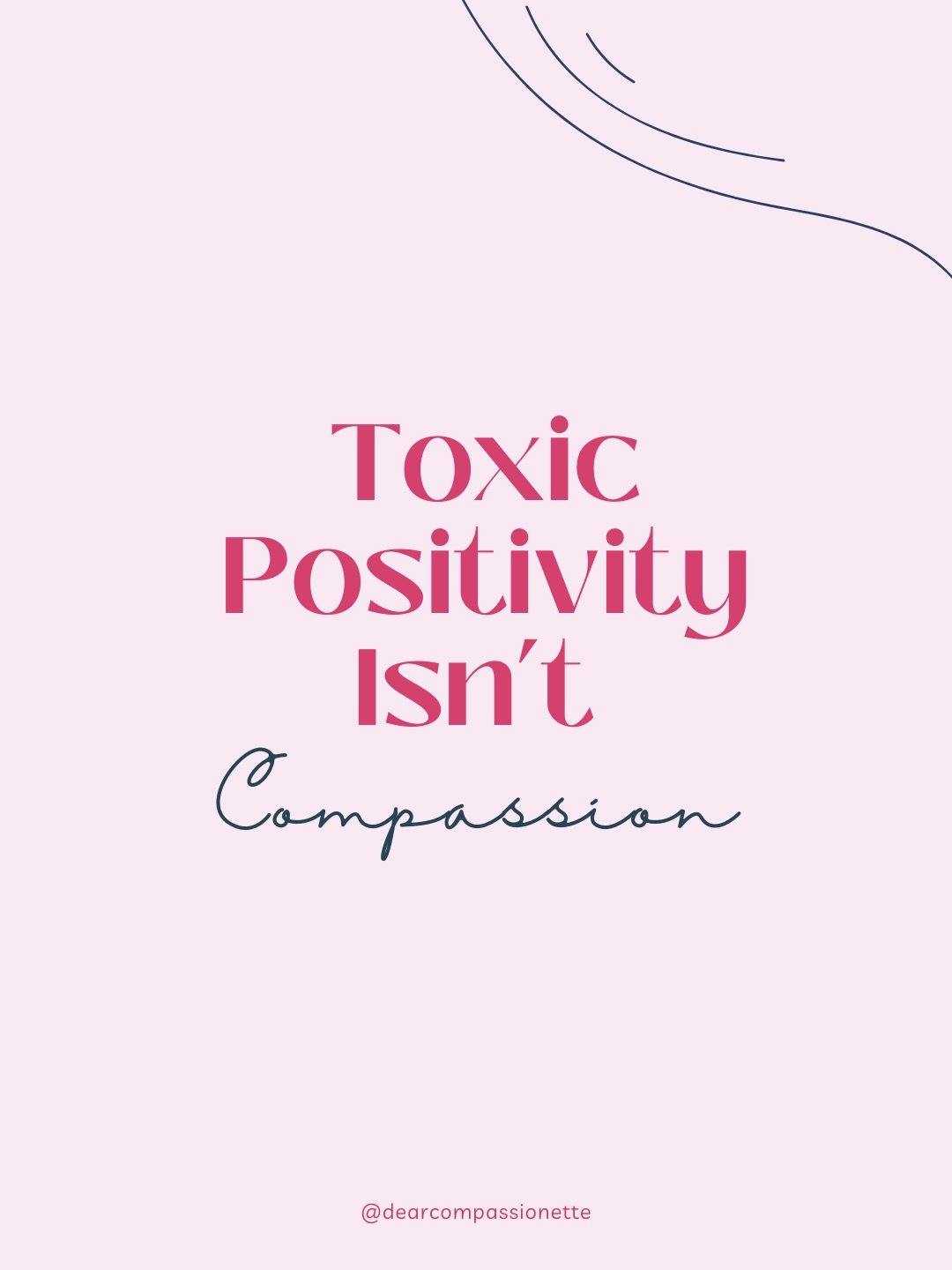 Not everything happens for a reason.
And you don&rsquo;t have to &lsquo;look on the bright side&rsquo; while your heart is breaking.

Toxic positivity is the pressure to feel good no matter what - and honestly, it often leaves people feeling unseen, 