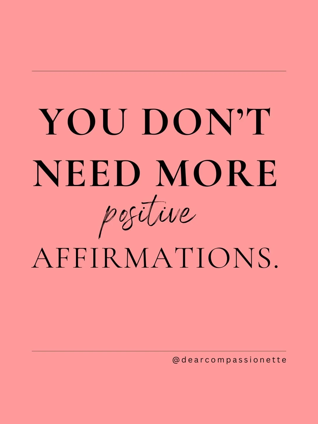 Hot take: You don&rsquo;t need more positive affirmations. You need support that actually regulates you. If you&rsquo;re constantly telling yourself &ldquo;just think positive&rdquo; or &ldquo;it could be worse,&rdquo; you&rsquo;re not actually heali
