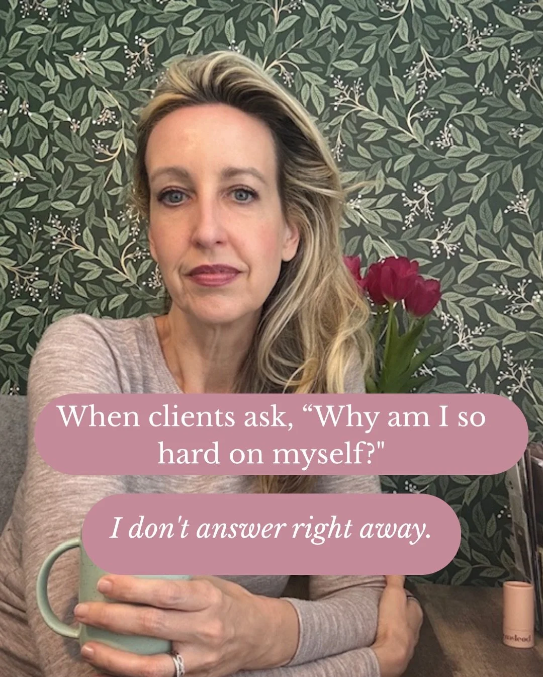 A question I hear often in therapy is: &ldquo;Why am I so hard on myself?&rdquo;

Most people initially think it helps them stay motivated. But that usually doesn&rsquo;t work long-term. So the next question becomes:
&ldquo;How do I get rid of it?&rd