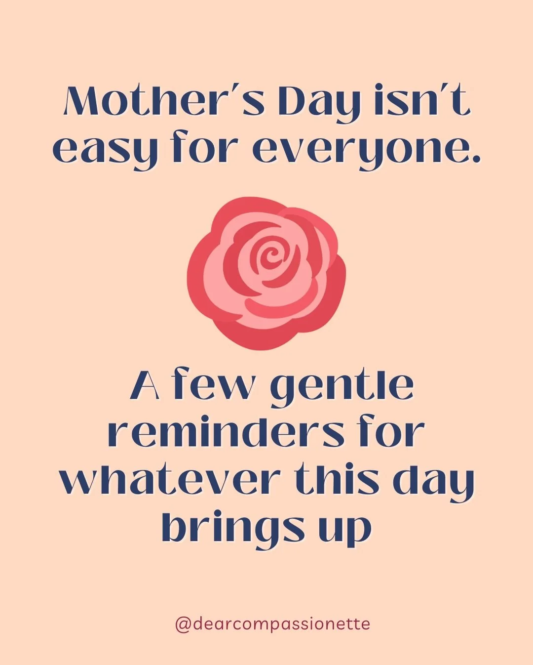 Mother&rsquo;s Day can hold warmth, grief, gratitude, resentment, love, loneliness, joy, guilt, relief, and longing. And sometimes all of that at once! 

For some, the day feels celebratory. For others, it touches loss, infertility, estrangement, com