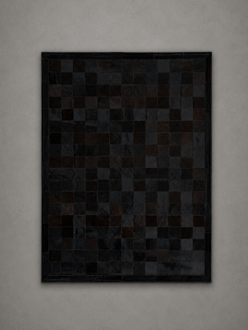 Tapis Patchwork Noir