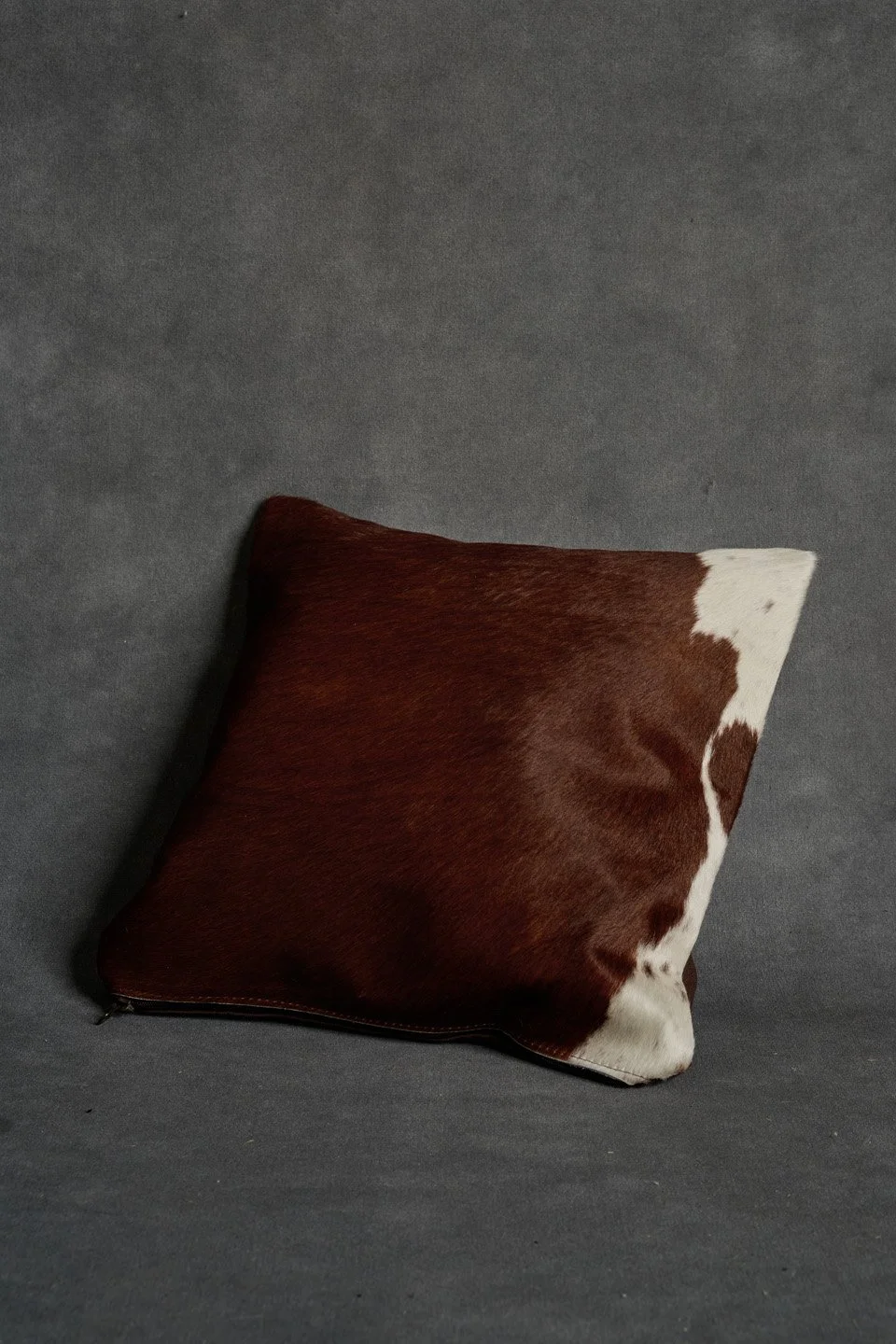 Housse de coussin Pleine Peau Brun et Blanc