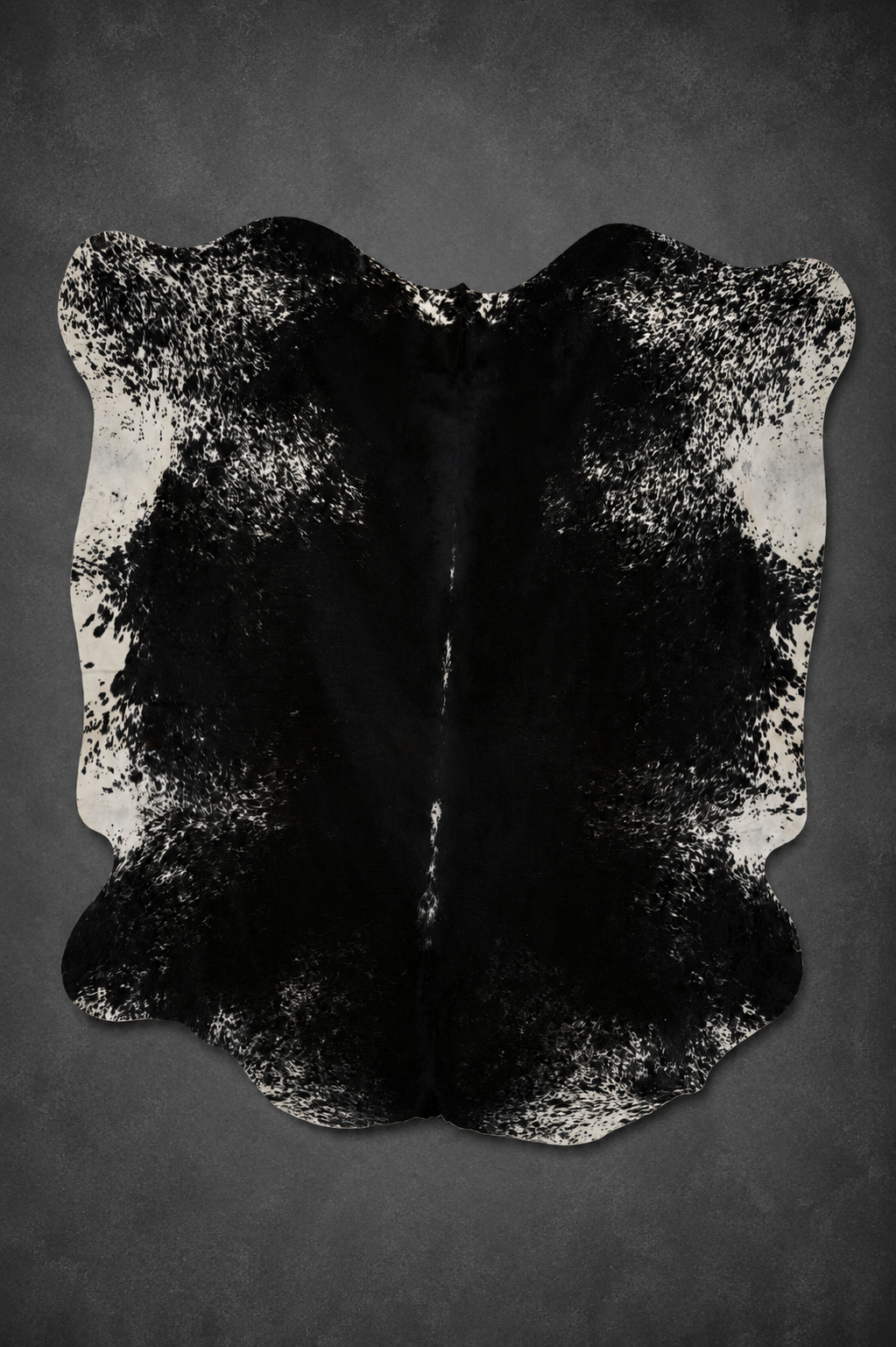 Tapis en peau de vache Noir & Blanc XXL