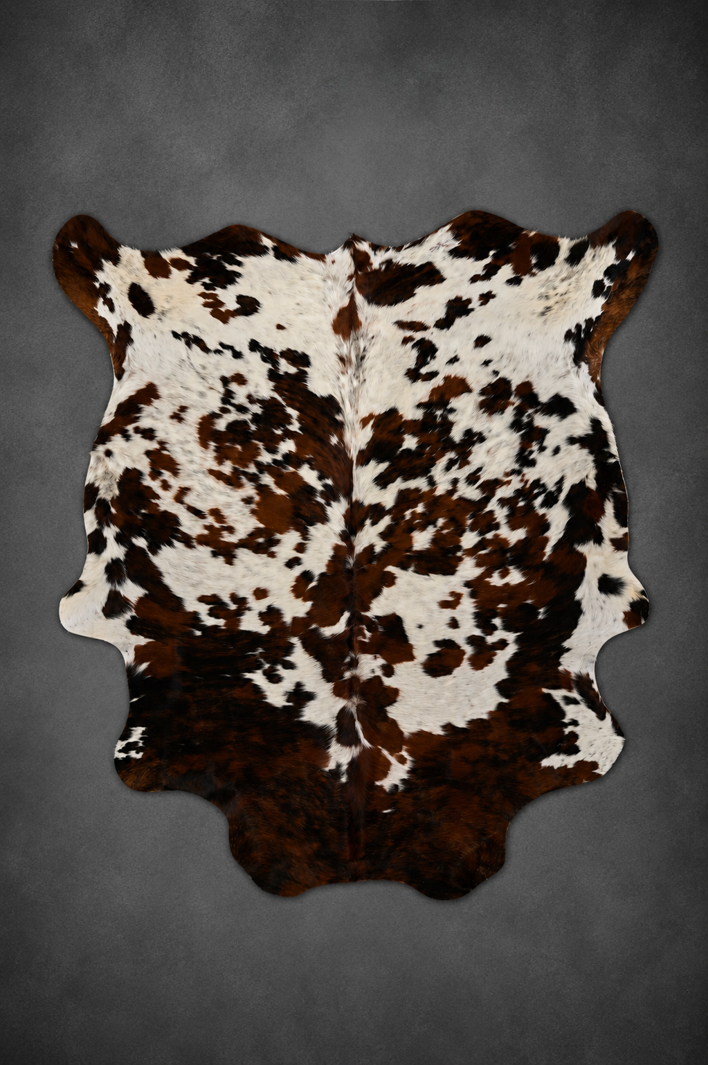 Tapis en peau de vache Tricolore