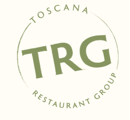 Logo for Toscana Restaurant Group featuring the acronym TRG in large green letters with 'Toscana' and 'Restaurant Group' in smaller text around a circular design.
