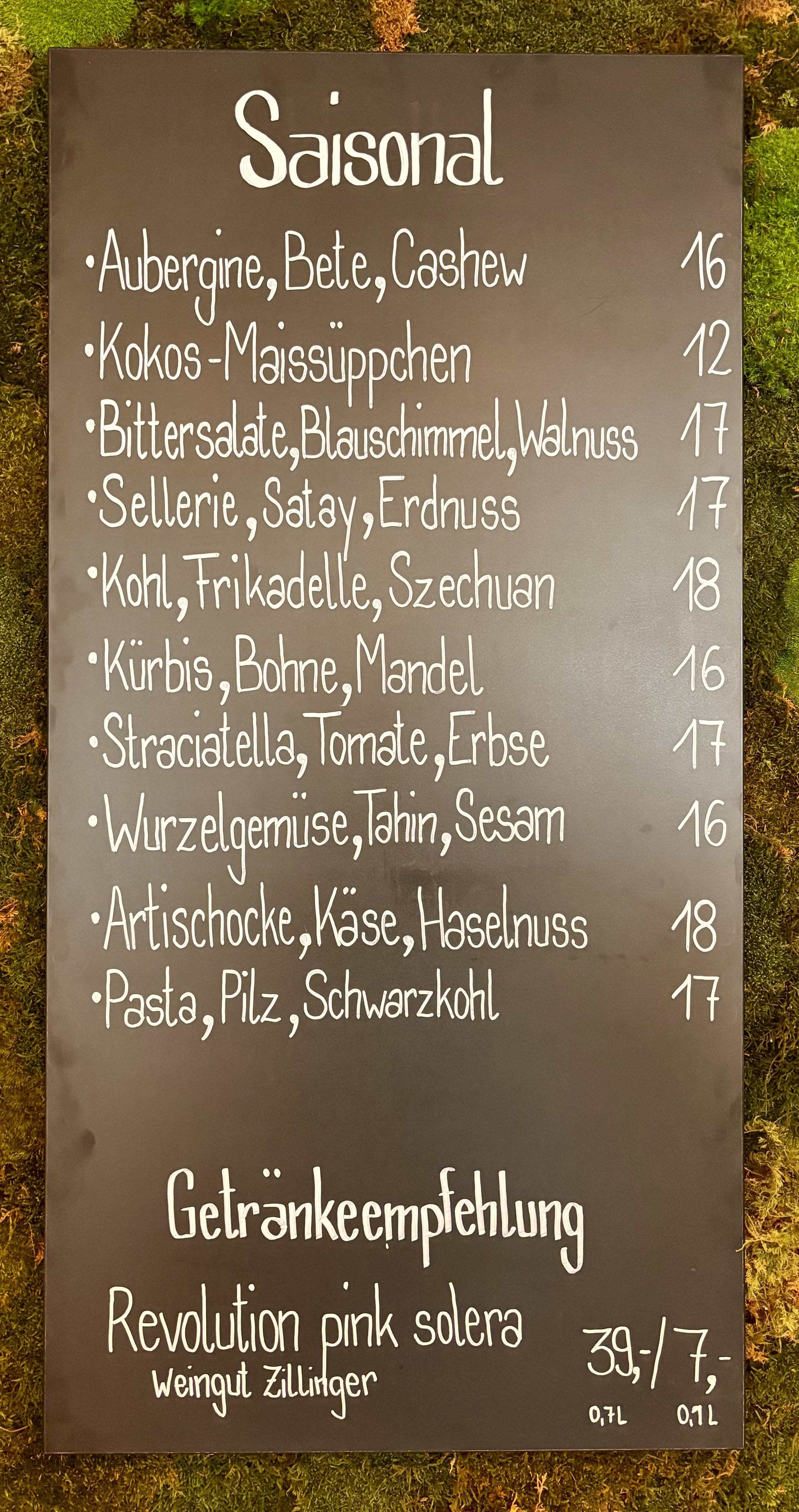 Saisonale Karte