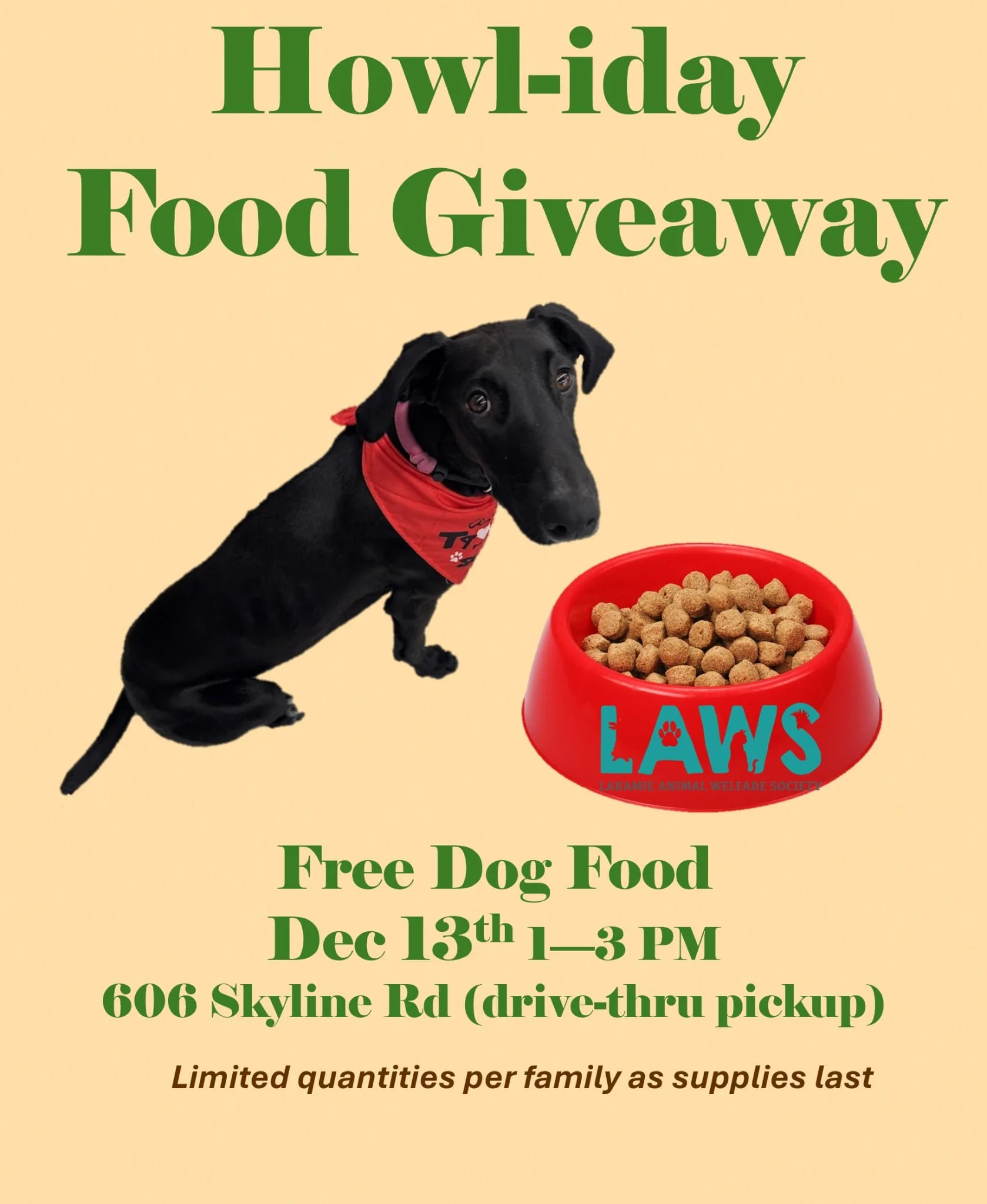Howl-iday Pet Food Giveaway