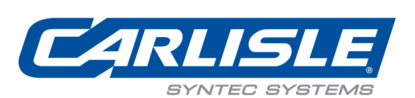 Carlisle Syntec Systems logo in blue, white, and gray colors.