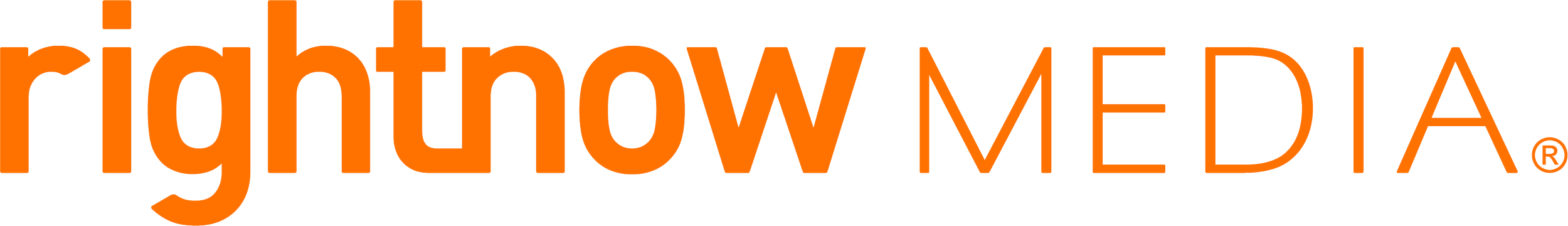 Logo for RightNow Media with the text 'MEDIA' in orange and black colors.