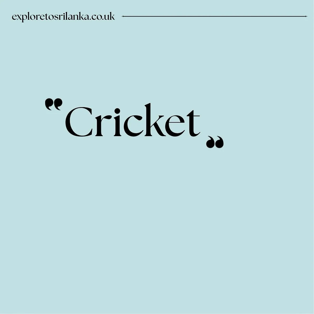 In Sri Lanka, paradise isn&rsquo;t just beaches and tea hills &mdash; it&rsquo;s also the sound of a stadium roaring for cricket. 🏏
Visit for the beauty, stay for the game. 🇱🇰✨

Whether it&rsquo;s England vs Sri Lanka or a local match, there&rsquo