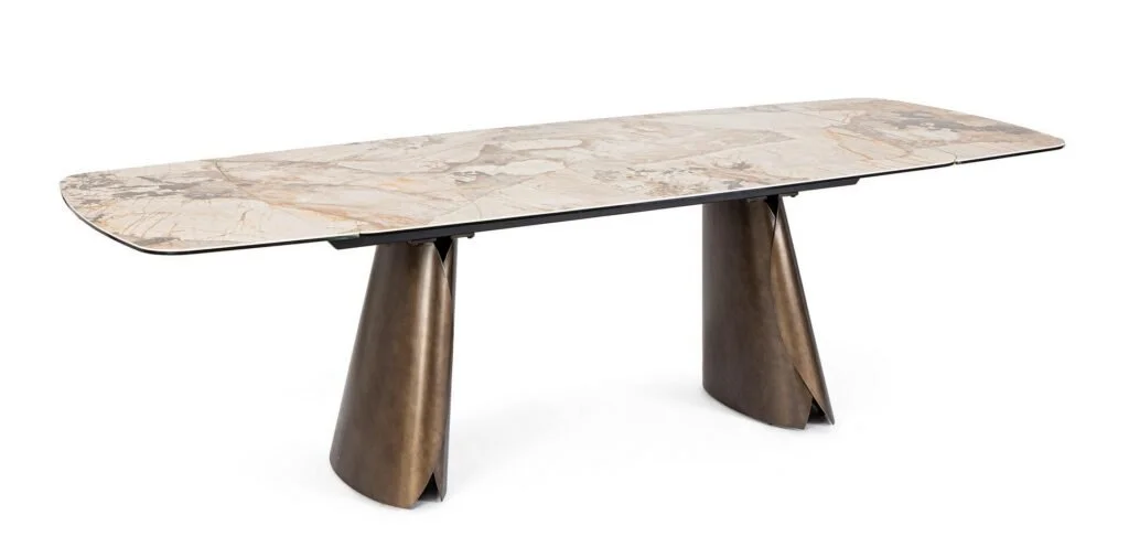 bizzotto homemotion  Mesa Cile en gres porcelánico sand