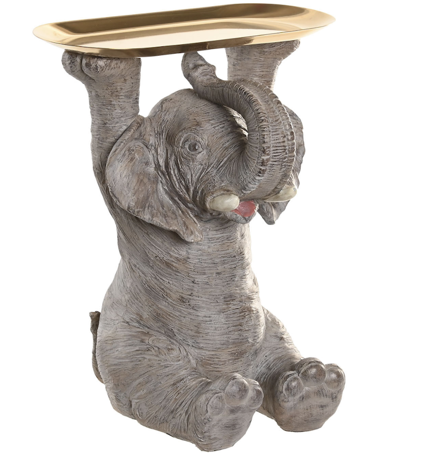 FIGURA ELEFANTE GRIS