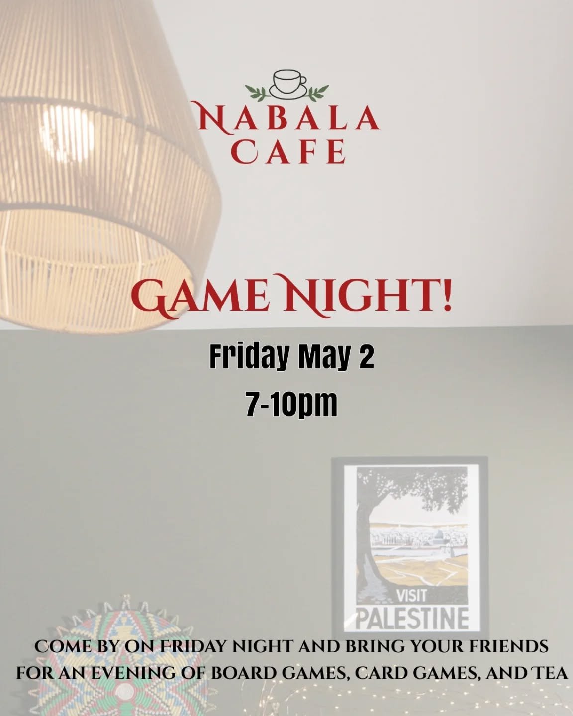 This Friday night at 7 we’re having an open game night-- bring you your friends for a night of games, and 20% off teapots all night!