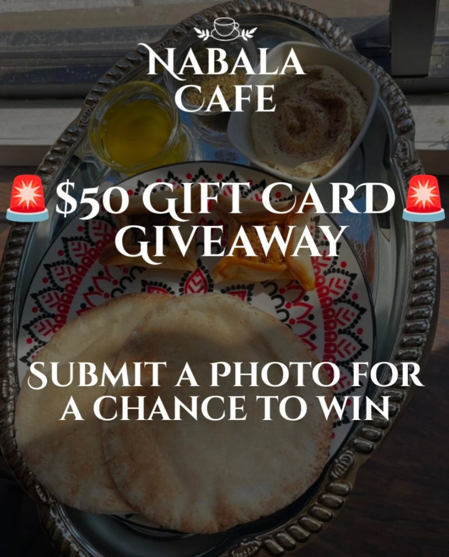 π¨ $50 gift card giveaway π¨
Calling all pro and amateur photographers: Submit your best picture at Nabala Cafe for a chance to be featured on our Instagram grid, and win a $50 gift card!
Share a picture of your brunch, pot of tea, or just capture
