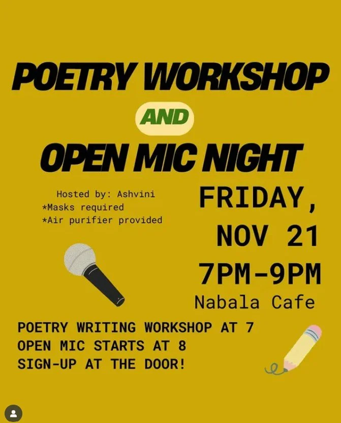 Poetry Workshop &amp; Open Mic