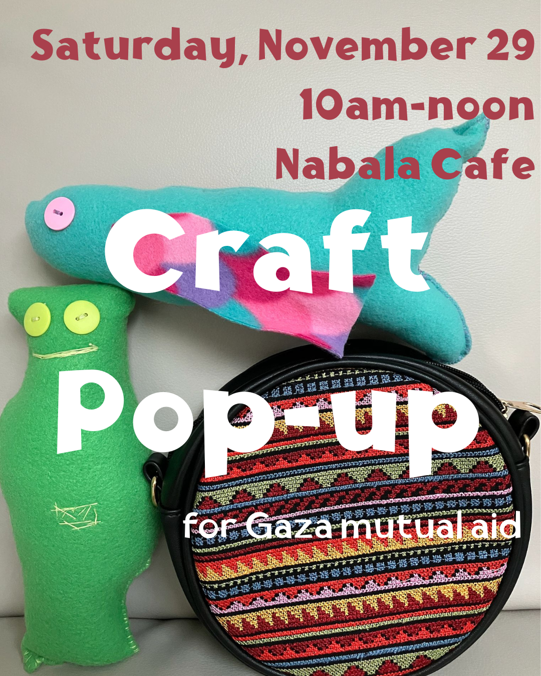 Craft Popup for Gaza Mutual Aid