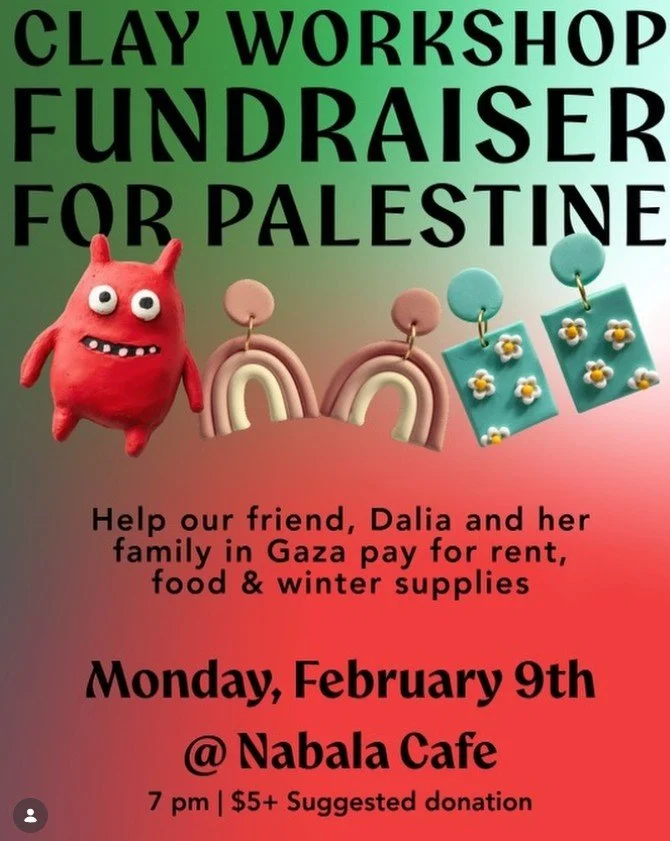 Clay Workshop Fundraiser for Palestine