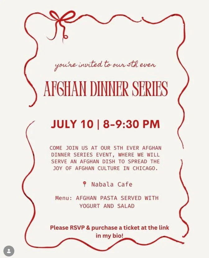 Afghan Dinner Series 