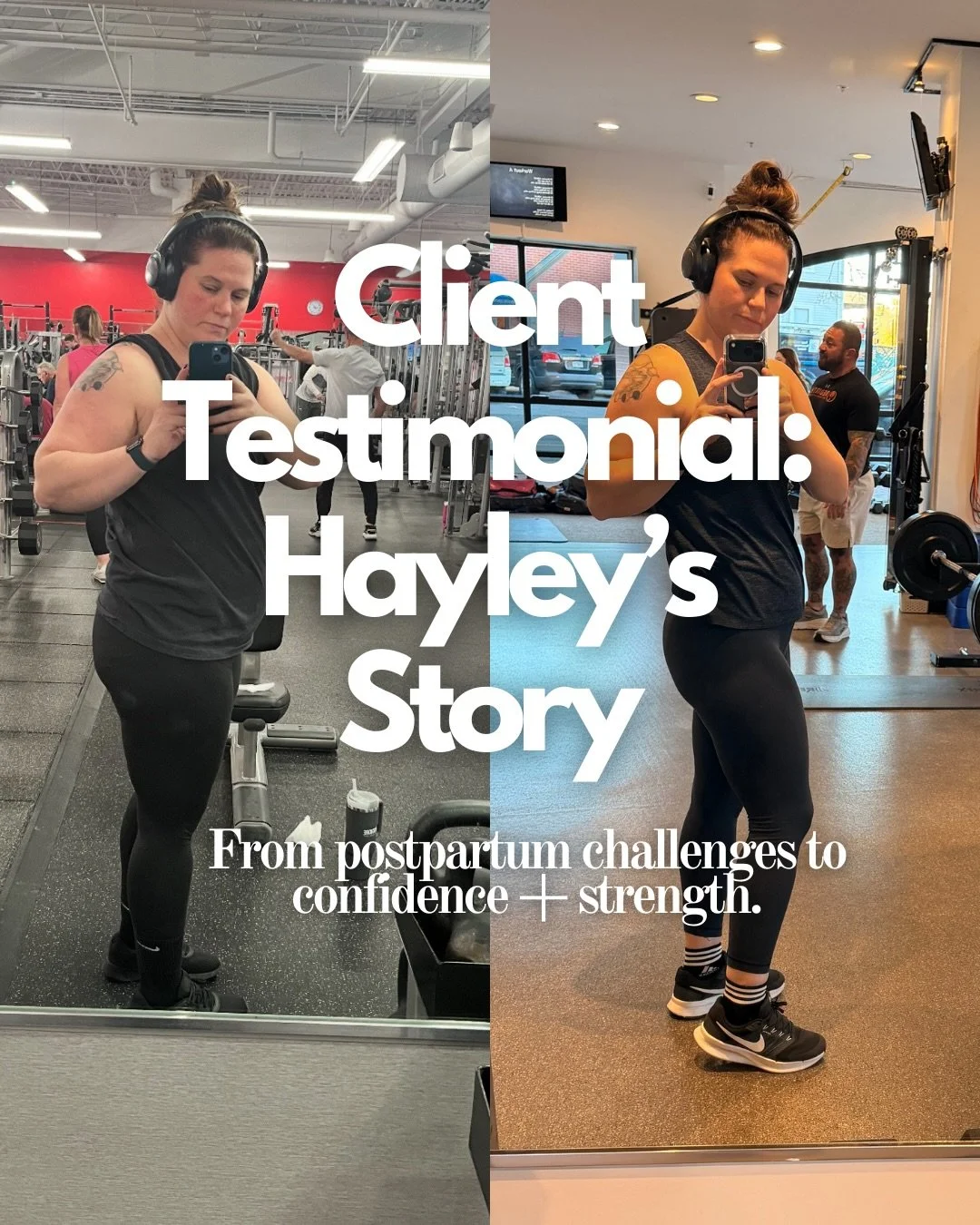 Hayley was my very first boss as a trainer back in 2015 and to have her ask me for help felt like a full circle moment for me. 

Down 40lbs, two kids, owns her own business and works as a personal trainer on the side. Absolutely crushing life. 

Love