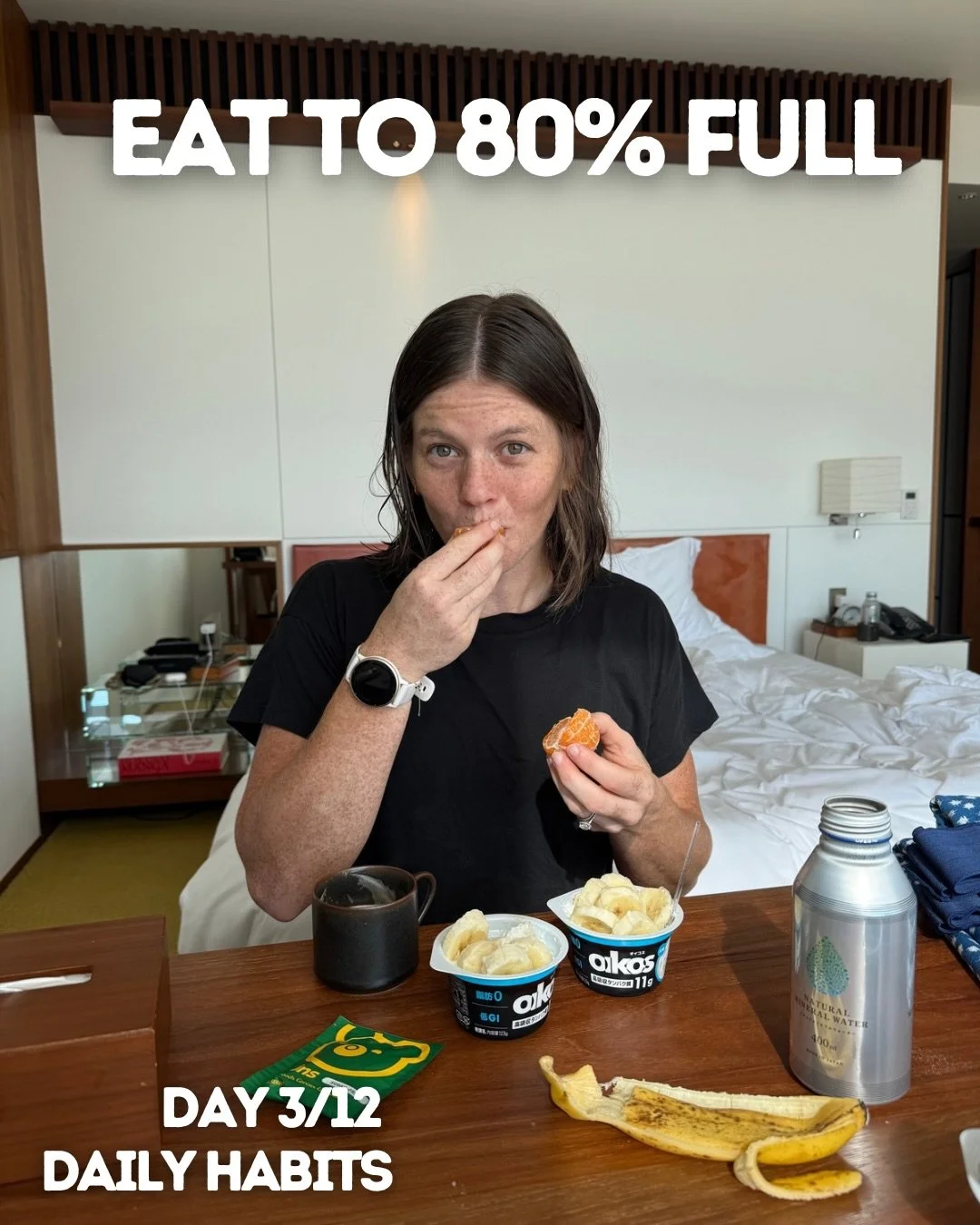 Full doesn&rsquo;t have to mean uncomfortable. The point isn&rsquo;t to just eat less. It&rsquo;s to slowwww down, be more mindful, and to check in when eating. 

It&rsquo;s not about perfection, it&rsquo;s simply to avoid feeling overly stuffed at e