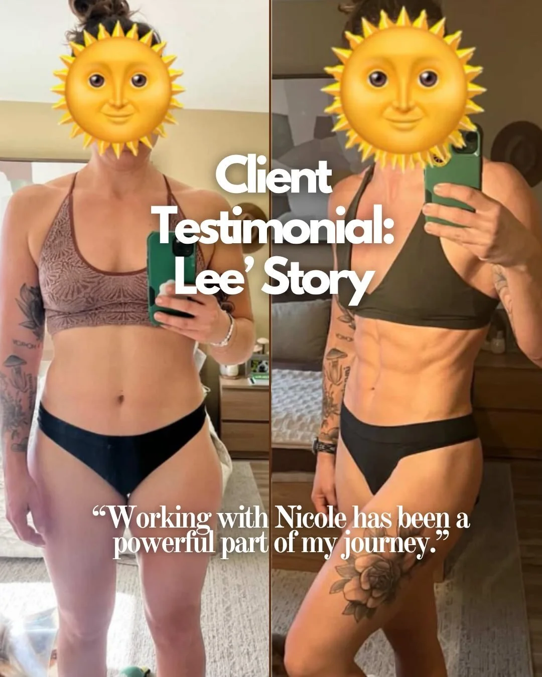 Ok those abs thoughhhh 🤩

&ldquo;Working with Nicole has been such a powerful part of my journey. She has a way of keeping things simple, which is exactly what I need, and it&rsquo;s made such a difference in how I approach my nutrition every day. I